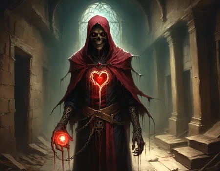 n a decaying manor's heart, an antiquarian delved into a cryptic grimoire's depths. The Codex Arcana's symbols danced, promising forbidden power. His voice filled the cavernous halls with an incantation that conjured a crimson light and unveiled a chasm to the shadow realm. He stood on the precipice between knowledge and oblivion, the veil between worlds trembling in his hands.<lora:The_Grey_Ones_Horror_Theme_v2-000008:0.8> gr4y0ne, horror (theme)