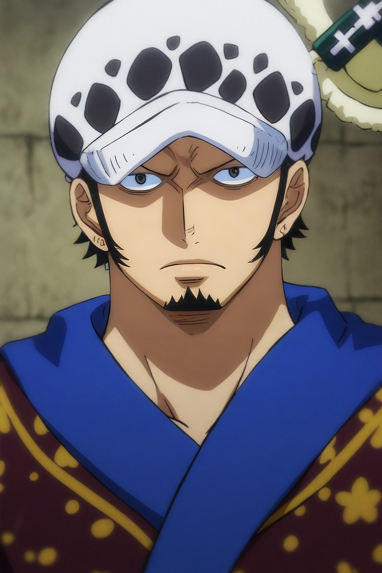 score_9, score_8_up, score_7_up, source_anime, , (photorealistic:0.6), looking at viewer, upper body, depth of field, 1boy, solo, male focus, <lora:law_trafalgar_pony:0.88>, law_trafalgar, black hair, black eyes, short hair, facial hair, sideburns, long sideburns, goatee, hat, post timeskip, wano country arc, weapon, sword, sheathed, holding weapon, , feudal japan, , <lora:sdxl_lightning_8step_lora:1>