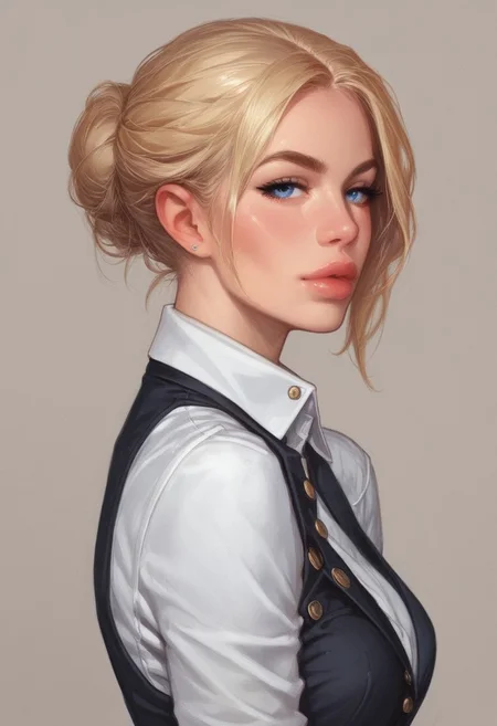 from front, (((side view))), 1girl, illustration, comic style, looking at viewer, highly detailed,
1girl, french maid, blonde, blue eyes, dramatic lighting <lora:addMoreDetails:1> Ultra details++ , add more details
((full-clothed)),
BREAK
dynamic pose <lora:Cherry-Gig:0.55> ((((full-clothed)))),
BREAK
((rest room background))) score_9, score_8_up, score_7_up, score_6_up, source_cartoon, rating_explicit, Expressiveh, (((((upper body))))), dynamic pose