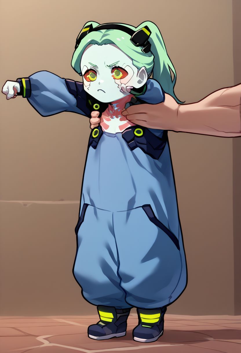 score_9, score_8_up, score_7_up, source_anime, IncrsXLLCM, full body, <lora:LongCatMeme_XLPD:1>, chibi, Rebecca_(Cyberpunk),