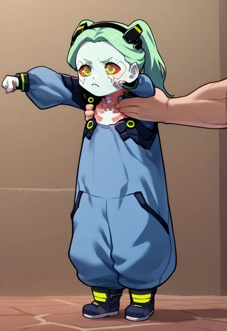 score_9, score_8_up, score_7_up, source_anime, IncrsXLLCM, full body, <lora:LongCatMeme_XLPD:1>, chibi, Rebecca_(Cyberpunk),