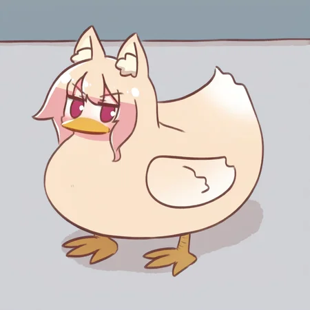<lora:kemomimi_xl_lion:1>kemomimi, personating, objectification, animal,duck