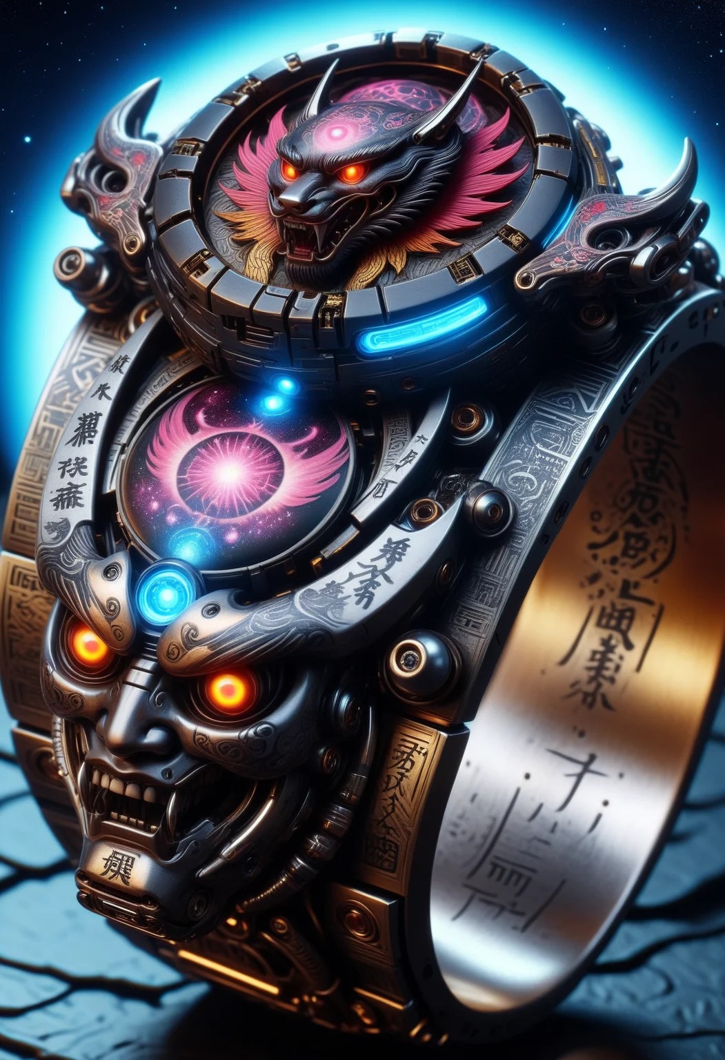 masterpiece, best quality, <lora:EPIrezumiWorldSDXL_epoch_5:1.0> ,EPIrezumiWorld, cyberpunk, cyberpunk,mechanical parts , tattoo, irezumi, the most amazing dream you ever had about enchanting deep sky,, rings, meteorite belts, nebulae, hyper realistic, ambient lighting, concept art, intricate, hyper detailed, smooth, dynamic volumetric lighting, cinematic