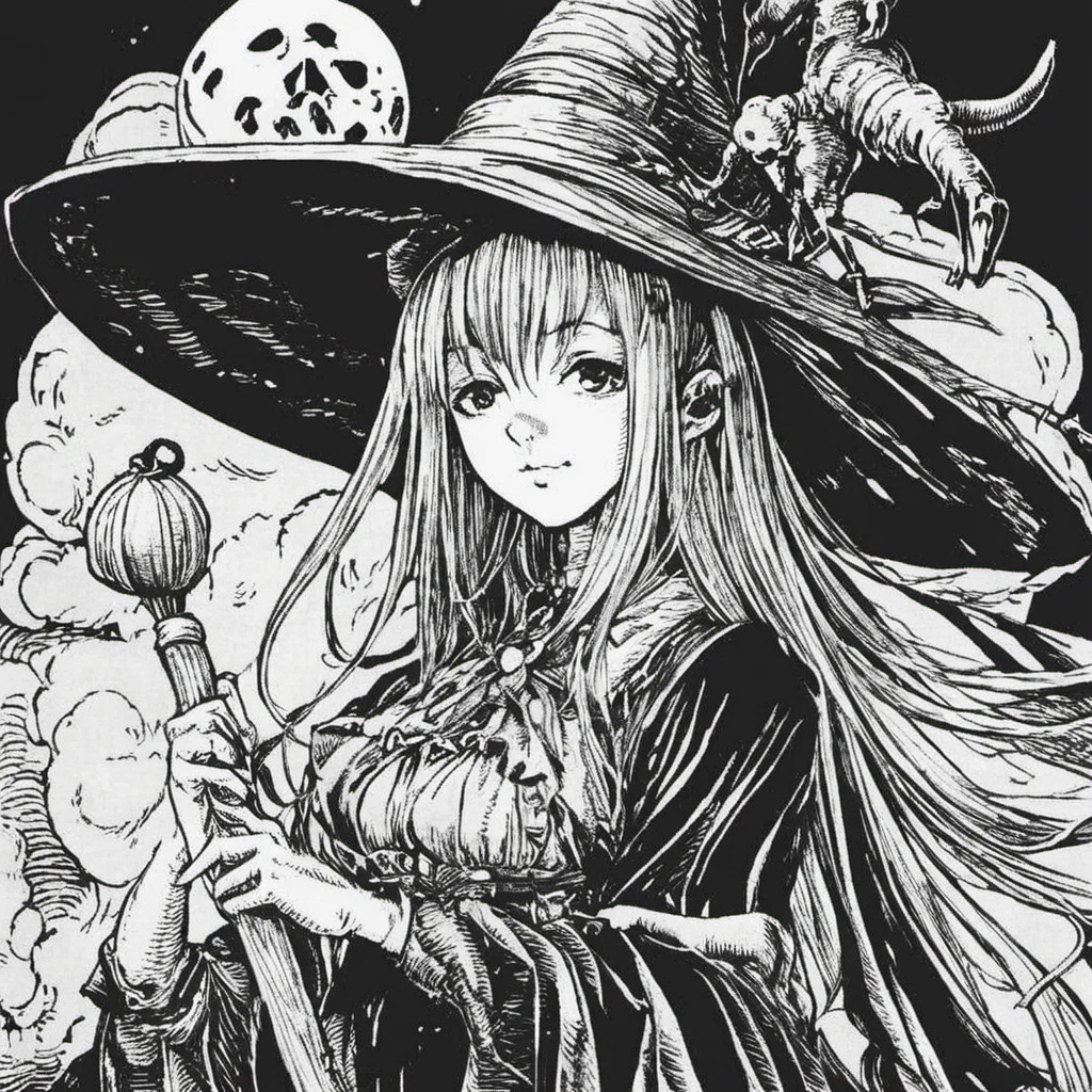 high quality, masterpiece, dansemacabre ,witch anime girl <lora:dansemacabre-000007:1.5>