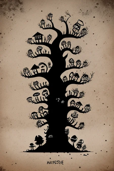 trees, art by skelewags