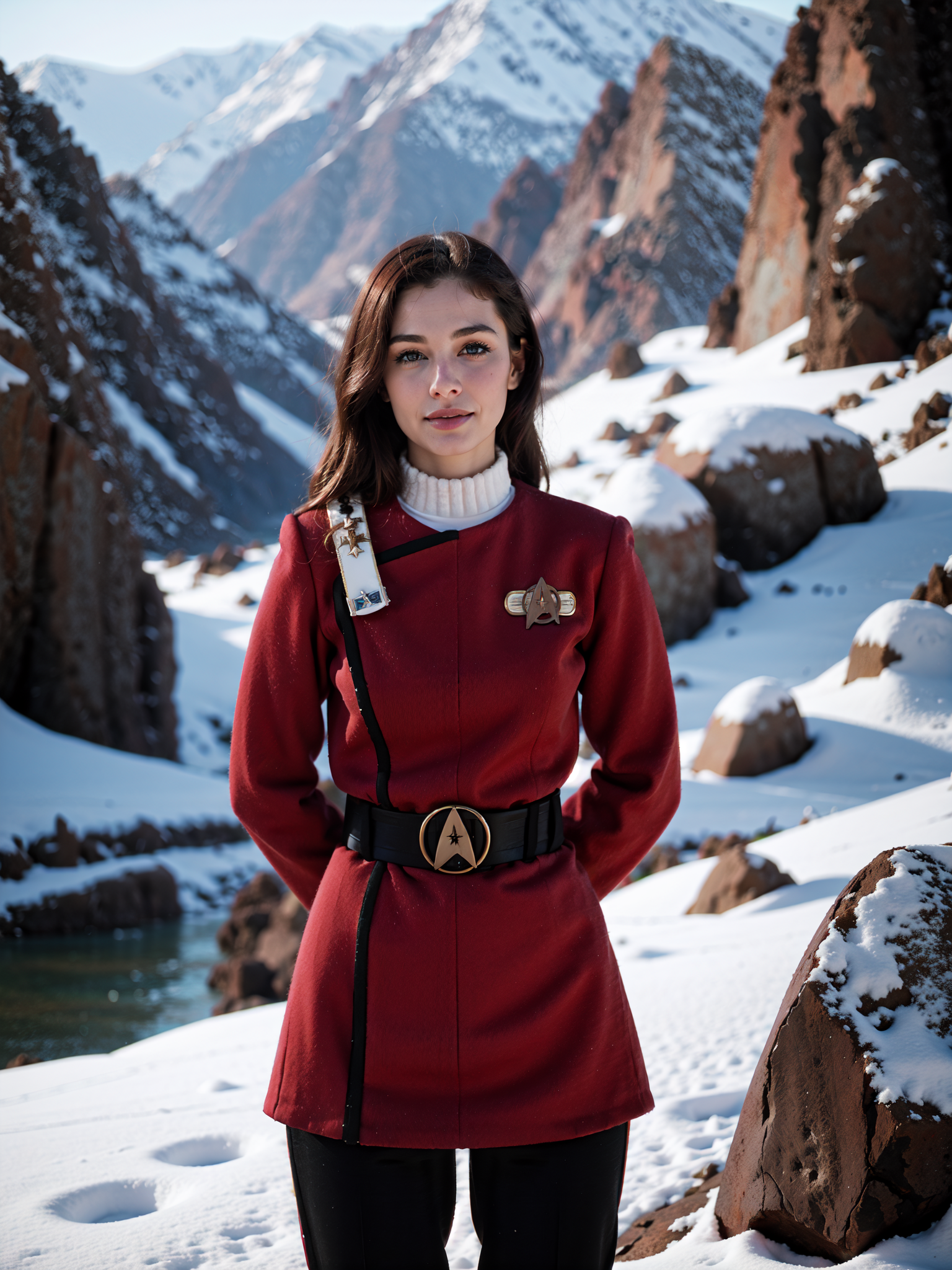 woman in (red twokunf uniform:1.3)
mountains,winter,sunny,rocks
masterpiece, best quality, soft light, bokeh, real shadow, cinematic, subsurface scuttering
<lora:epiCRealismHelper:.25>
<lora:detail_slider_v4:1><lora:TWOK_OC:0.8>