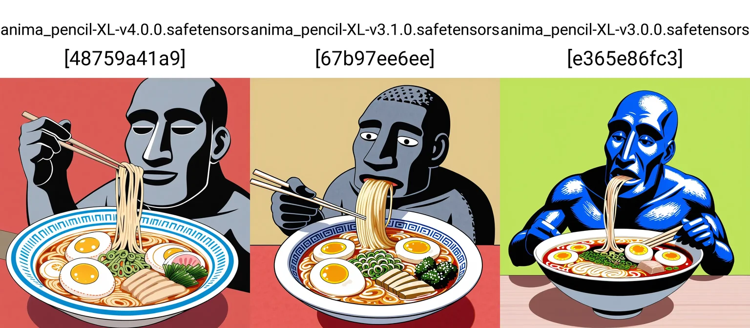 moai eating ramen