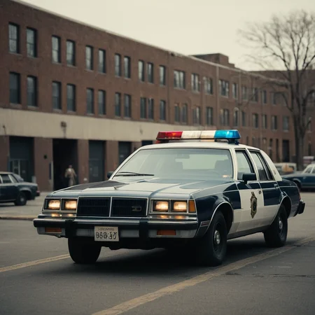 cinematic film still of
In the 1980's a police car parked in front of a building,no humans,ground vehicle,motor vehicle,car,vehicle focus,wheel,sports car,tire , realistic,realism, detailed, perfection,perfect,filmic,retro,vintage,classic,different haircut,different look,different style,different people, 1980's style , 1980 style, shallow depth of field, vignette, highly detailed, high budget, bokeh, cinemascope, moody, epic, gorgeous, film grain, grainy