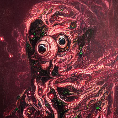 a painting of a cyberpunk elf by dr-strange