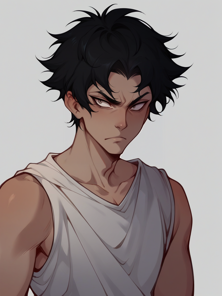 score_9, score_8_up, score_7_up, score_6_up, score_5_up,   <lora:d3v1lm4nXLP:1> d3v1lm4n, 1boy, black hair,