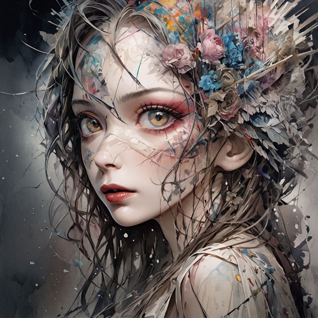 Sultry seductress at party, by Minjae Lee, Carne Griffiths, Emily Kell, Steve McCurry, Geoffroy Thoorens, Aaron Horkey, Jordan Grimmer, Greg Rutkowski, amazing depth,high resolution, ink painting