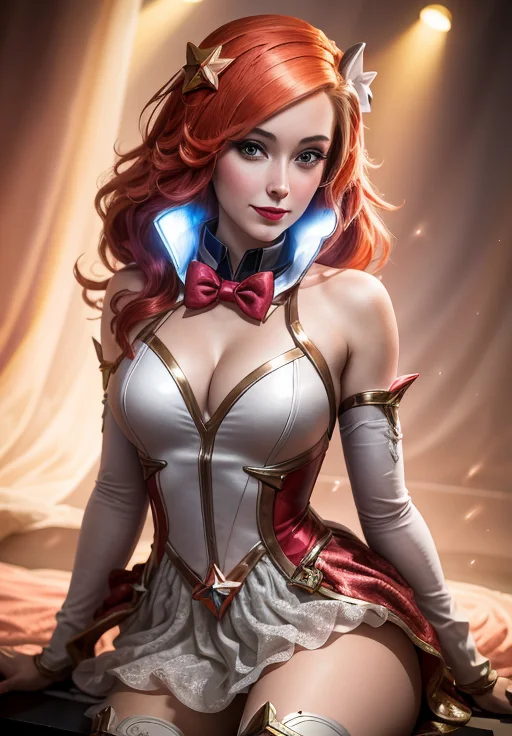 <lora:star_guardian_Miss_Fortune:0.8>, star_guardian_Miss_Fortune, solo, smile,, (masterpiece, best quality, absurdres, detailed, ultra-detailed:1.3)