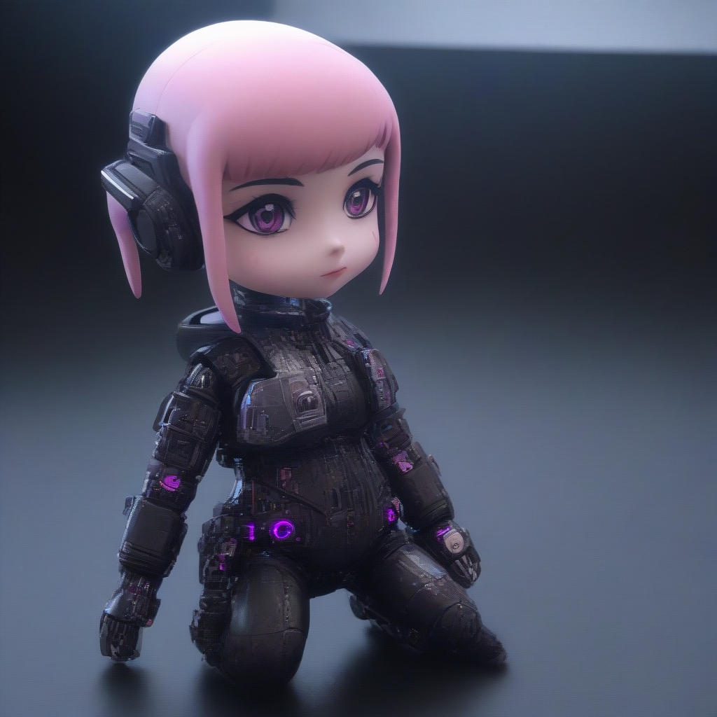 Cyberpunk girl <lora:nendoroid_v0.0.3:1.6>