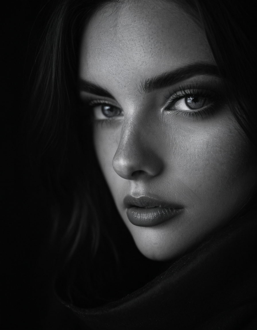 photograph Portrait, b&w, intensiv, 50mm . cinematic 4k epic detailed 4k epic detailed photograph shot on kodak detailed cinematic hbo dark moody, 35mm photo, grainy, vignette, vintage, Kodachrome, Lomography, stained, highly detailed, found footage, Portrait, b&w, intensiv, magical, intricate detail, elegant, highly detailed, original composition, sharp focus, cinematic, fine color, modern, futuristic, surreal, inspired, new, shiny, colorful, light, iconic, great created, classic, artistic, contemporary, clear, crisp, balanced, symmetry, vivid, beautiful, sleek, complex, creative