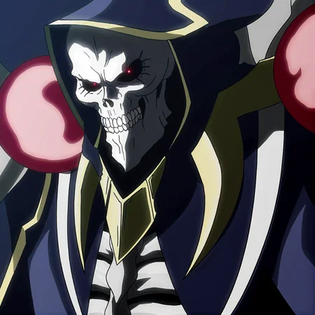 <lora:Ainz-05:1> 1boy, solo, red eyes, skull, skeleton, glowing eyes, no humans, bald, hood <lora:add-detail-xl:1>