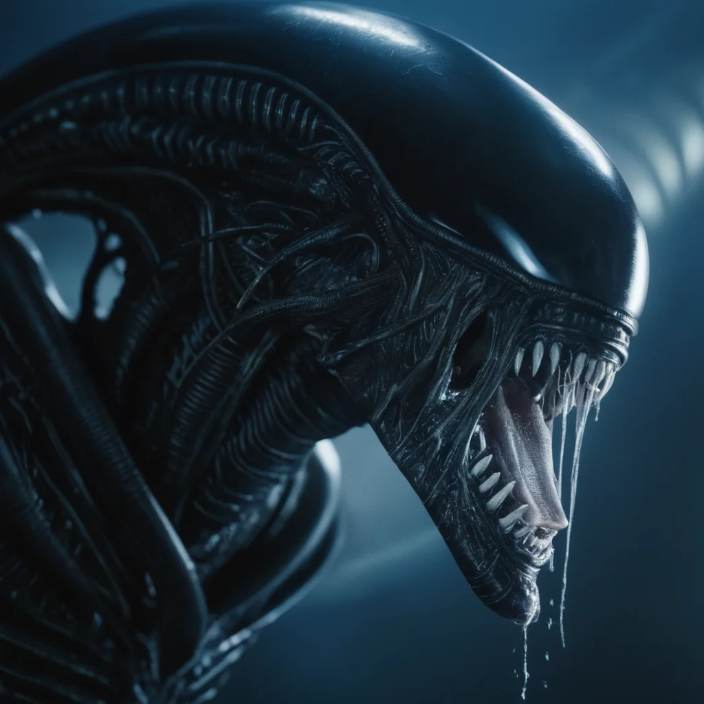 UHD, 4k, ultra detailed, cinematic, a photograph of <lora:Xenomorph v2:0.5>
Xenomorph alien with large tongue staring at camera, epic, beautiful lighting, inpsiring