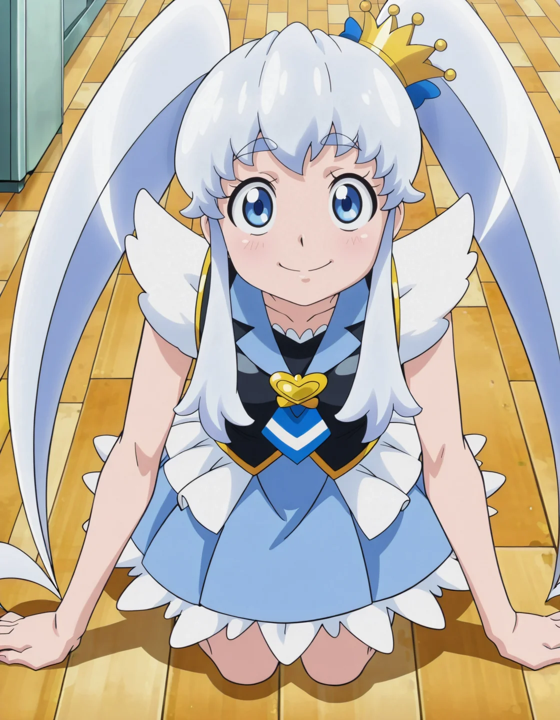 anime screencap, solo,1girl,cureprincess,smile,looking at viewer,small breasts <lora:cureprincess_IL:0.8>
high definition,amazing quality,best quality,very aesthetic,masterpiece,absurdres,