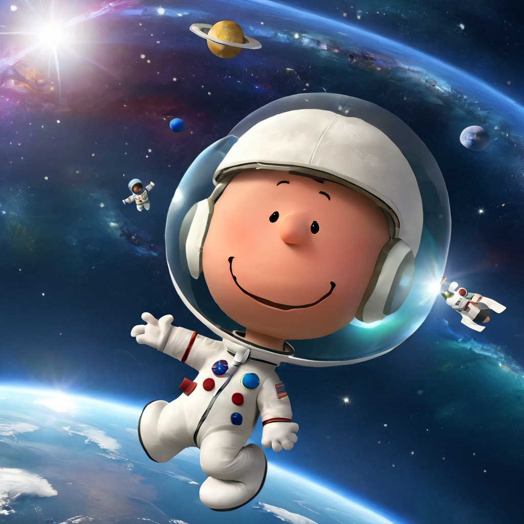 pampeanut a boy as an astronaut,glass helmet, flying in space, happy,galaxy, 3d, masterpiece, highly detailed
