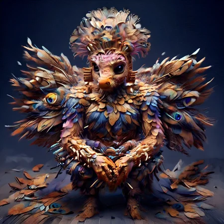 masterpiece, best quality, amazing quality, very aesthetic, dynamic angle, face focus, depth of field,<lora:pony\textures\Peacock_World_Morph_pony.safetensors:0.7000000000000001:0.7000000000000001> <lora:pony\not-styles\Smooth Anime Style LoRA XL.safetensors:0.64:0.64> <lora:pony\feathers\HawkedSkin-quetzalcoatl-pony.safetensors:0.15:0.15> <lora:pony\feathers\Varos_-_Feathers_Style_.safetensors:0.14:0.14> , 5 male, standing, each one holding a rifle, mafia suit,