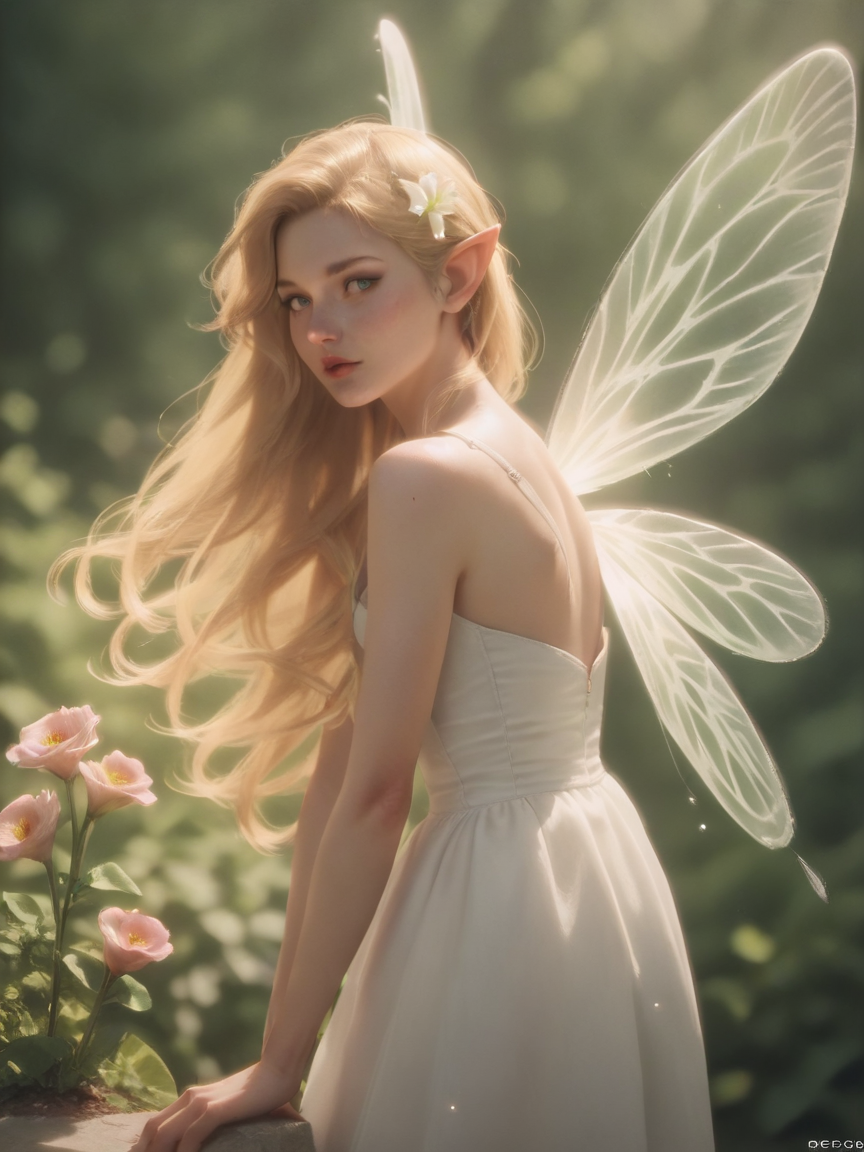 score_9, score_8_up, score_7_up, score_6_up, score_5_up, score_4_up, 1girl,   <lora:dr34mc0r3XLP:0.6> dr34mc0r3, long hair, white dress, fairy wings