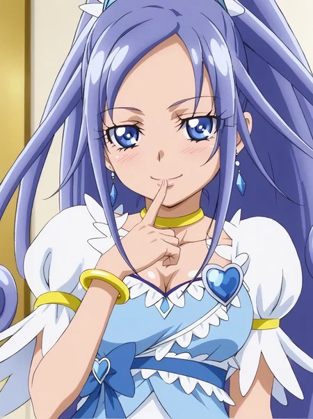 <lora:curediamond.pony:1>,
curediamond,
large breasts, 
half-closed eyes, seductive smile,