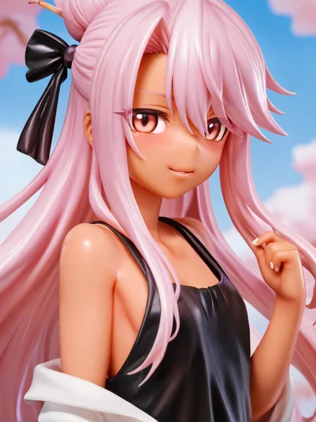 score_9_up, score_9, score_8_up, score_7_up, rating_explicit, detailed background, shiny skin, posing, rating safe, <lora:mdastarou.pony:1> mdastarou, kuro, casual clothing, upper body,