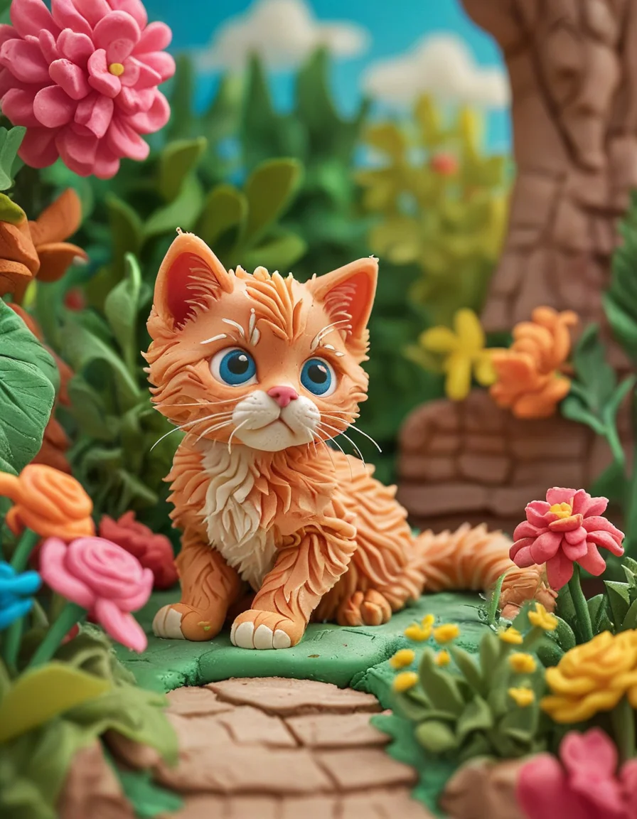 cute kitten <lora:novuschroma51 style:1> novuschroma51 style