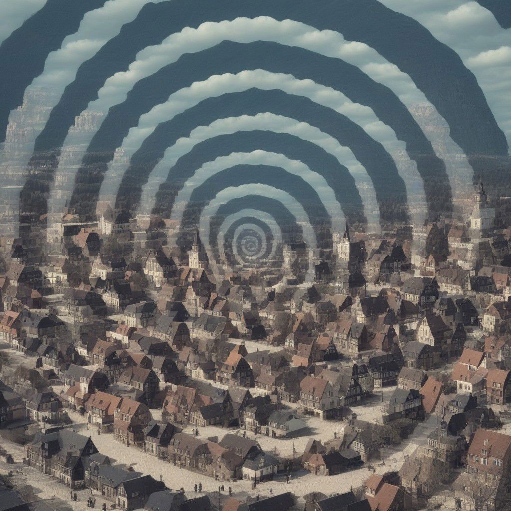 town, (spiral Effect)