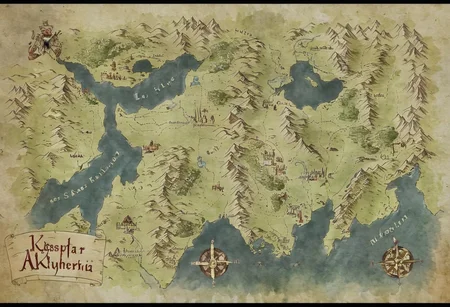 fantasy map of an ancient land, egypt, mesopotamia, akkadian, babylonian, hieroglyphics, cartouche <lora:fantasy map-heavy:0.7>