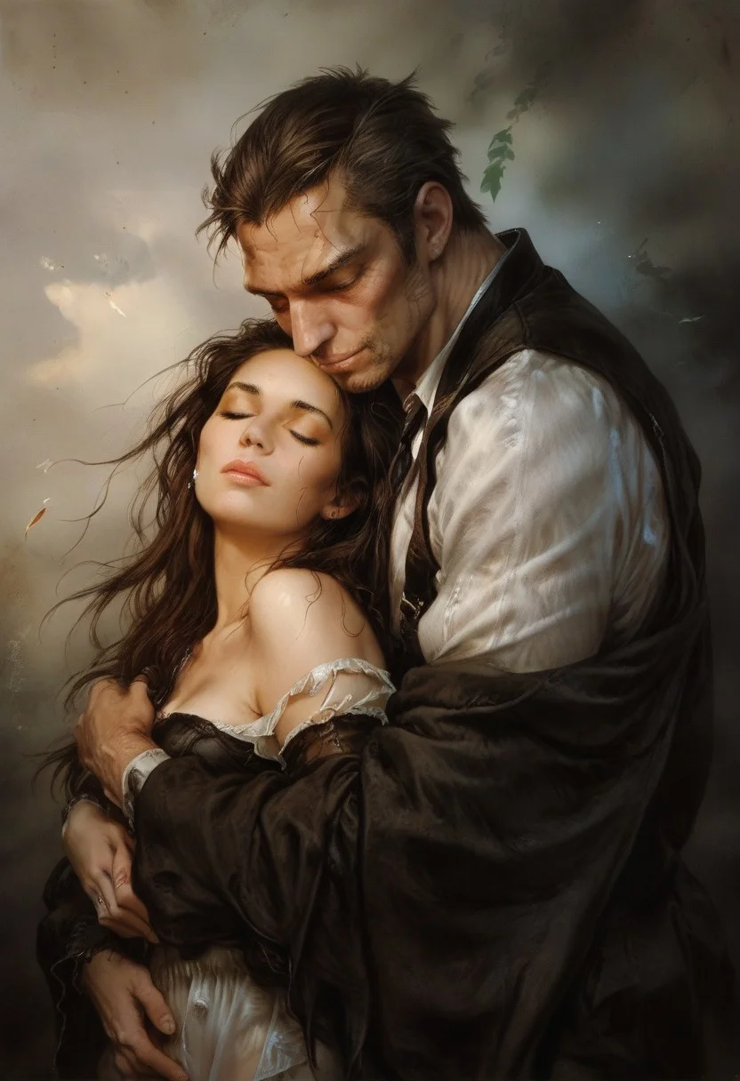 score_9, score_8_up, score_7_up, score_6_up, semi-realistic, MonsterLove. (1boy), (1girl), Hug.