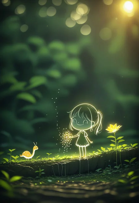masterpiece, best quality, LIGHT ART PICTURE BOOK