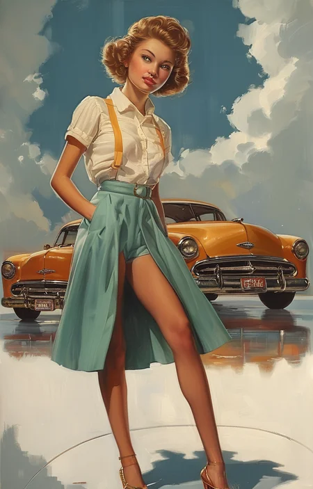 masterpiece,best quality,<lora:tbh210-sdxl:0.9>,illustration,style of Art Frahm, tech genius teenage girl