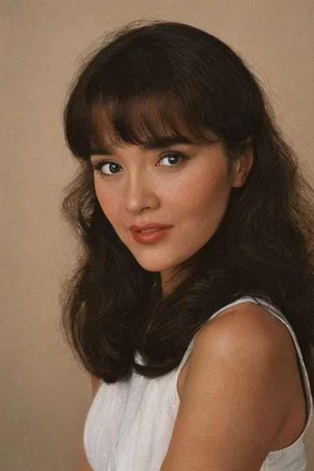 beautiful woman Classic High-Key Portrait: Bright, evenly lit portraits on the subject's face.Pin-Up Bangs