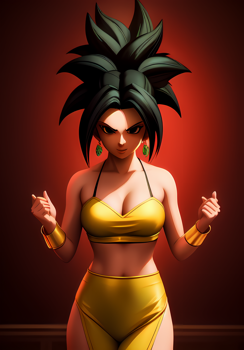 <lora:Kefla:0.8>, Kefla, 1girl, solo,, (acclaimed, alluring, captivating, exciting, gorgeous, striking:1.3), (trending on CGSociety, trending on pixiv, contest winner:1.3)