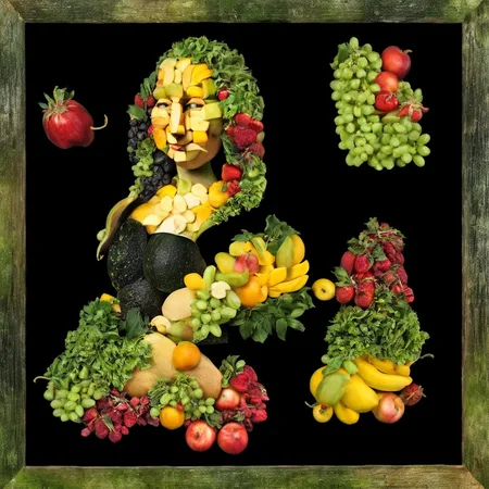 <lora:SDXL_Fruits_Sa_May:1> made from fruits, a Mona Lisa