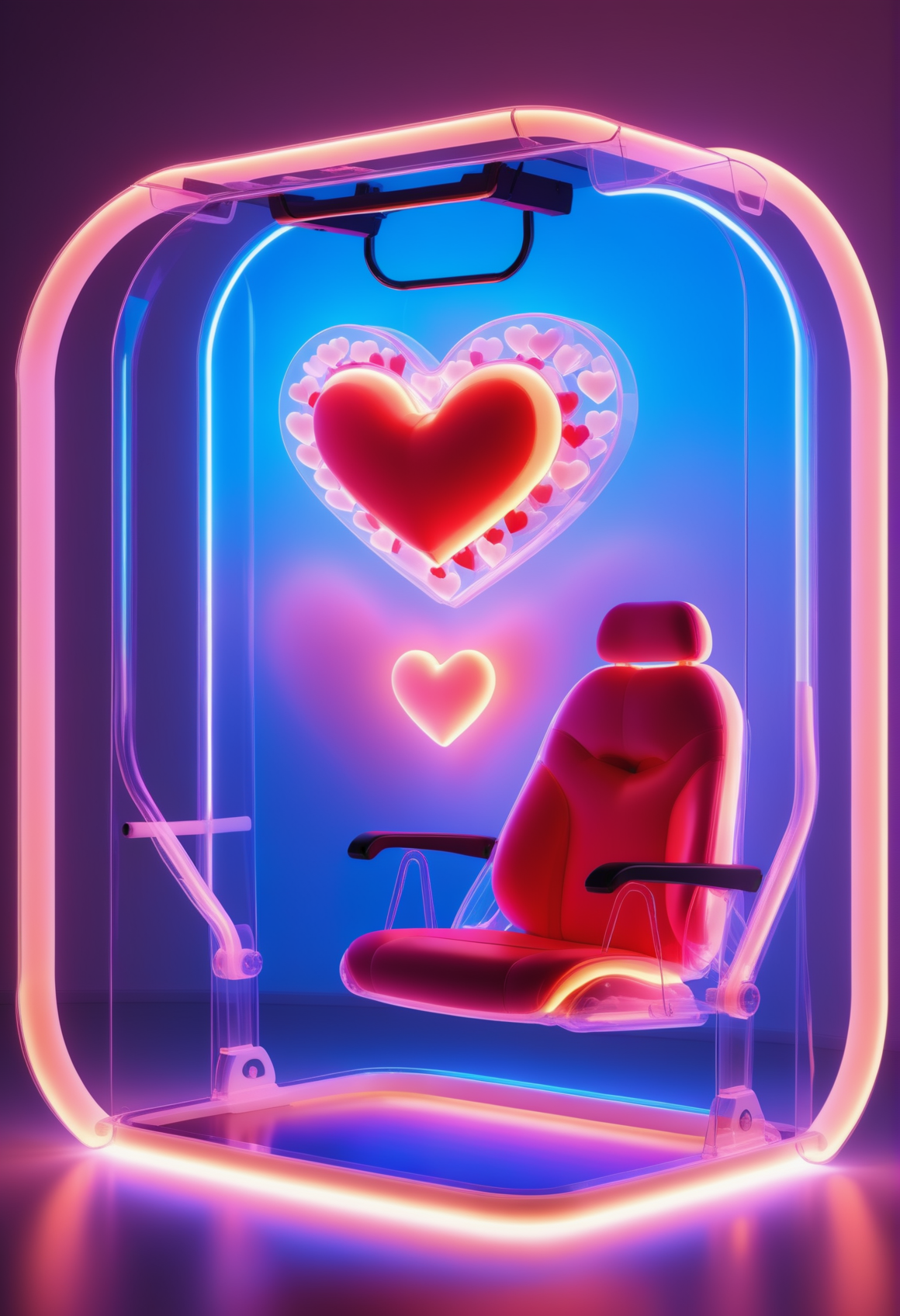 reij-trnsprnt filled with reij-hrts light by reij-glow <lora:heartglow-000006:1>, Chair lift, at Dawn, magnificent, dynamic, holy, great composition, illustrious quality, great light, beautiful detailed supreme quality color intricate, epic, enhanced quality, complex, contemporary