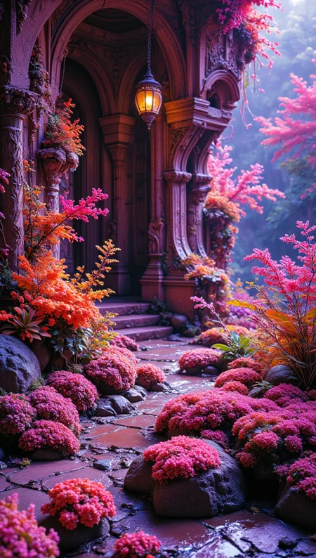 masterpiece, 4k, 8k, sharp, a photography of a cozy vintage living room full of a vegetation with moss made of opal like product visualization, it has very intricate details that are pink embedded in the skin, the light is cinematic and like a studio lighting. the vegetation with moss is on a background opalescence.
detailmaximizer, Midjourney_Whisper <lora:[Flux1]_aidmaPsychadelicChaosWorld-FLUX-v0.1:0.3> <lora:[Flux1]_aidmaImageUpgrader-FLUX-V0.1:0.1> <lora:[Flux1]_midjourney_whisper_flux_lora_v01:0.6> <lora:[Flux1]_Painted_World_Flux:1>