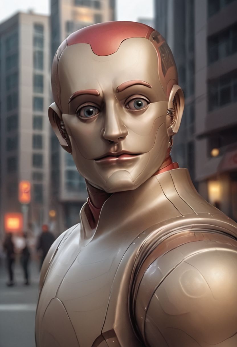 (Bicentenary:1.0),epic world, vivid colors, detailed , portrait in street of city super futuristic, ( realistic photography )