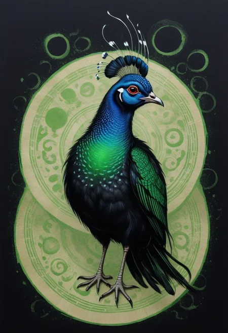 Ink illustration on black and ancient papyrus. A ghostly female Cleopatra guinea fowl. Canvas hoods. seductive. provocative eroticism. Runic circle. Elements. Shiny eyes,
DEVIL SPAWN,green DEVIL SPAWN,linquivera,