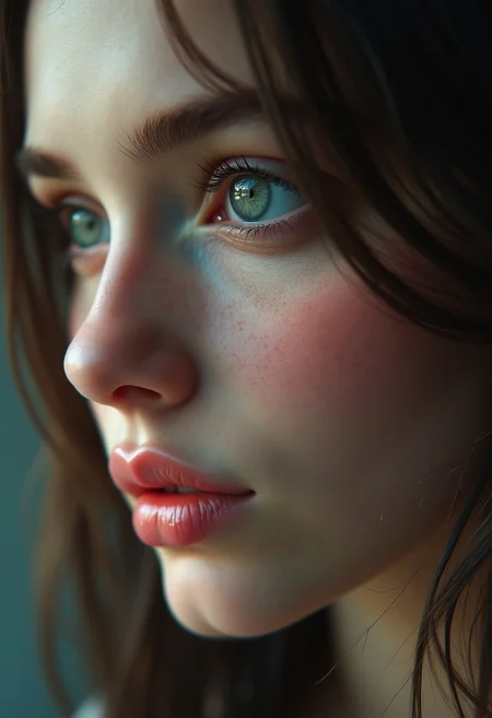 hyperrealistic digital painting by Charlie Bowater and Jeremiah Ketner, shallow depth of field, bokeh, incredibly detailed, real, photshoot, closeup