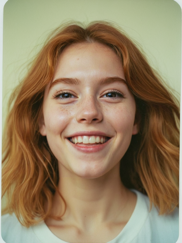 Analog photo of a woman looking like Daisy_Carmichael_P_MXAI_SDXL close up shot, happy expression