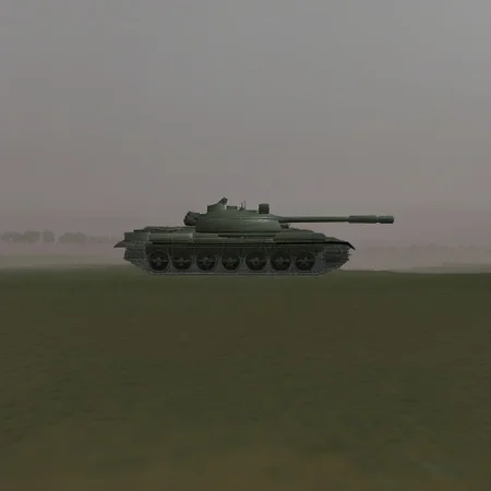 t-62 tank in wheat field <lora:t-62:1> playstation 1 still, low poly, N64 artstyle.