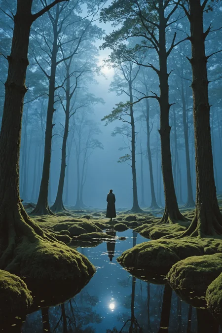 (polaroid film photography:0.000), professional studio photo <lora:Polaroid_Film-000005:0.55>  by (((Rob Gonsalves) and Jessica Rossier) and Wayne Barlowe) and Steve Ditko,  druid , depth of field,