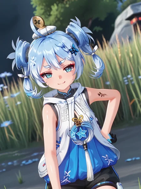 detailed background, shiny skin, posing,
<lora:youhu.pony:1.0>,
youhu,
smug, hiding mouth,
