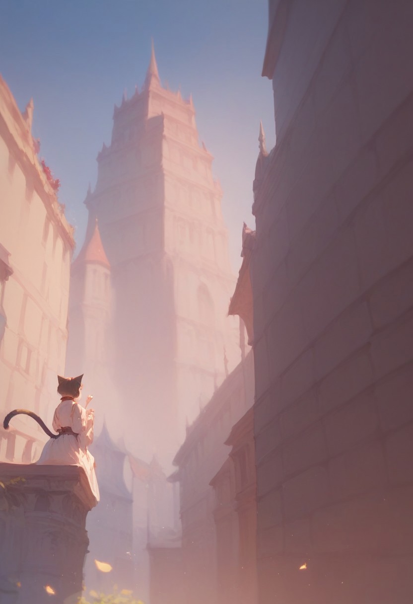 (score_9, score_8_up, score_7_up), masterpiece, source_anime, best quality, Zyrnox-Exoterra Style, perfect anatomy, (1girl, cat ears, cat tail, cat girl), hand, EvoNexus, floox style