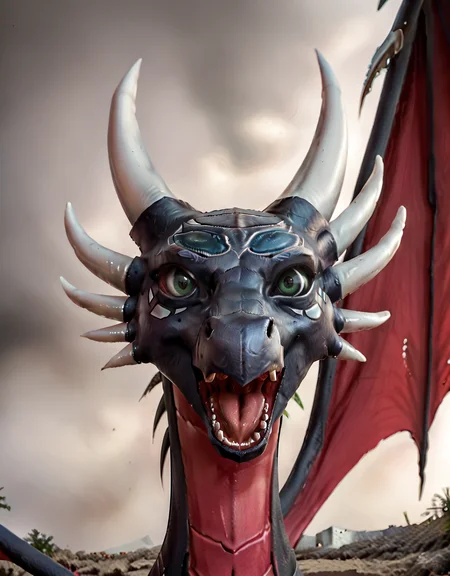 <lora:Adult_Corrupted_Cynder_-_The_legend_of_Spyro:0.7>
cynder, dragon, corrupted, green eyes, female, detailed eyes, solo, perforated wings, ultrarealistic, hyperdetailed, masterpiece, look the viewer, close up, open mouth, black eye contour,