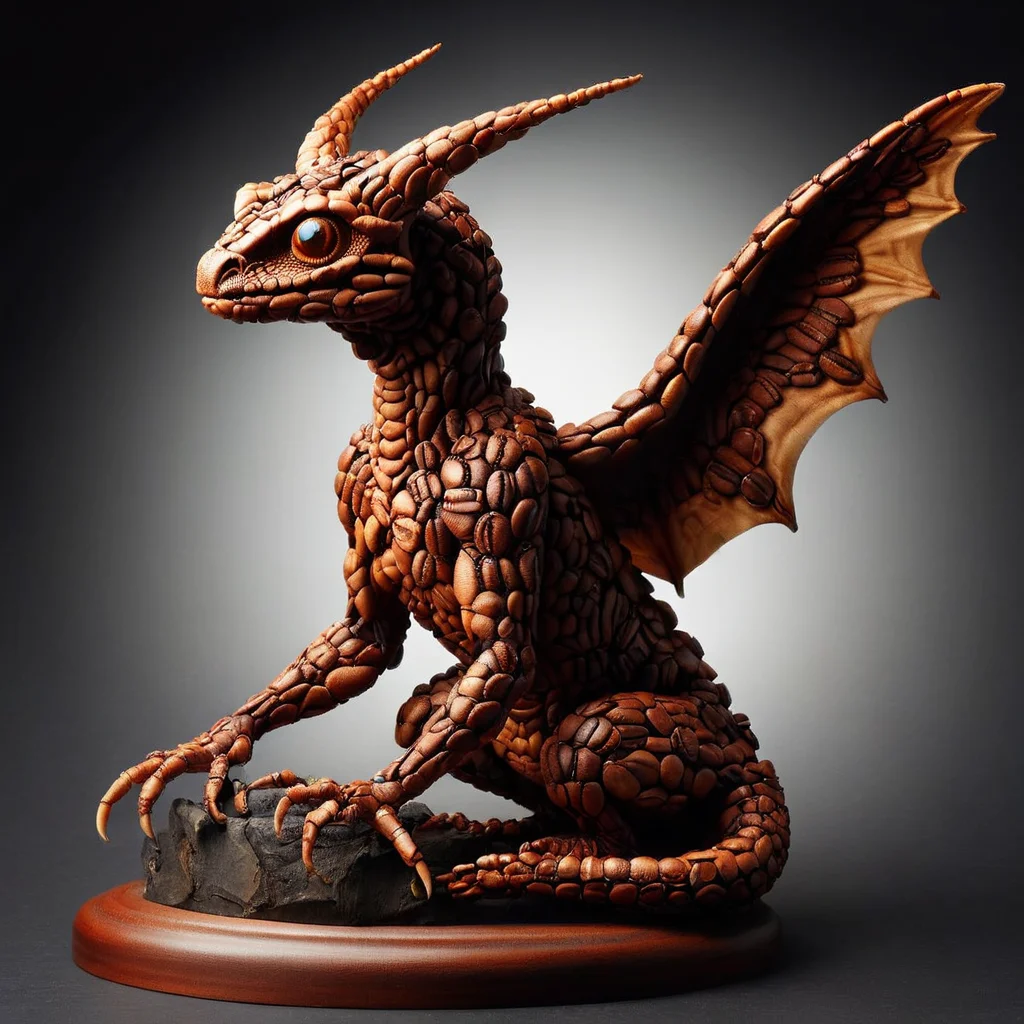 cffb<lora:cffb:1>compact majestic symbiotic classic reptilian soul, 1 leg quadrumanual, clawed appendages, curved-tailed, transparent skin, webbed ears, gargoyle wings,