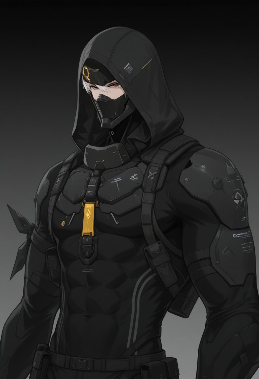 punishinggrayraven, 1boy, solo,