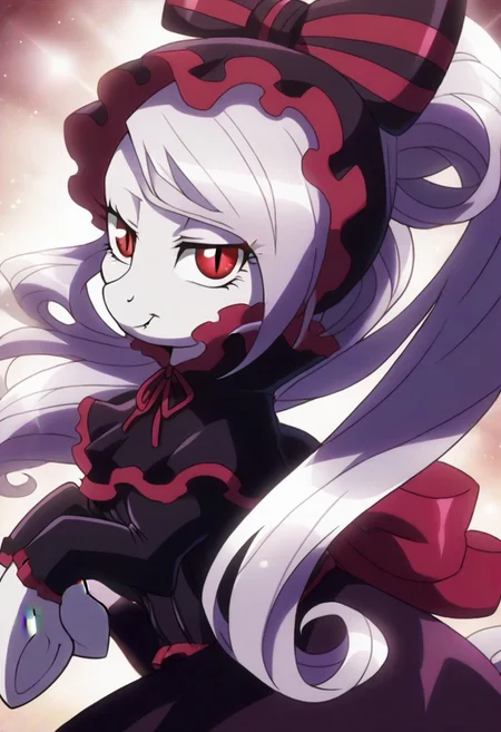 detailed background, shiny skin, posing, rating safe, <lora:shalltear.pony:1>, shalltear,