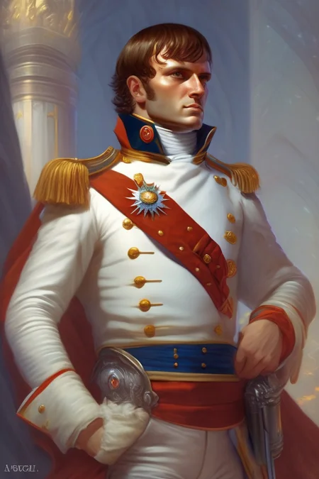 Napoleon bonaparte as a fantasy d&d character, portrait art by donato giancola and james gurney, digital art, trending on artstation <lora:Lexica_XL_V1:1> Lexica art style